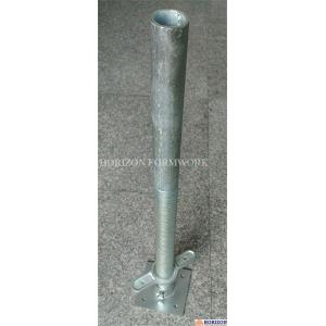 Heavy Duty Scaffold Screw Jack , Q235 Steel Pipe Screw Jack With Base Plate