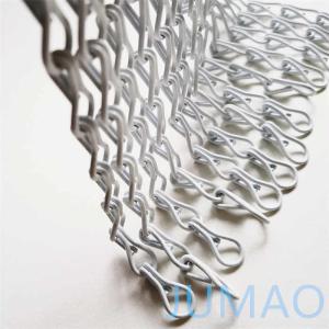 Architectural Metal Chain Link Screen Curtain Walls For Door White