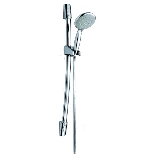 Quality Chrome Modern Adjustable Shower Riser Rail Kit with One Sprays wholesale