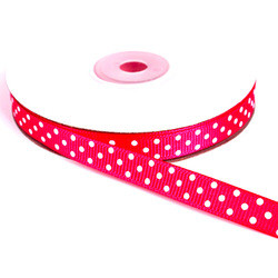 high quality for gift promotion colorful polka dot printed polyester grosgrain