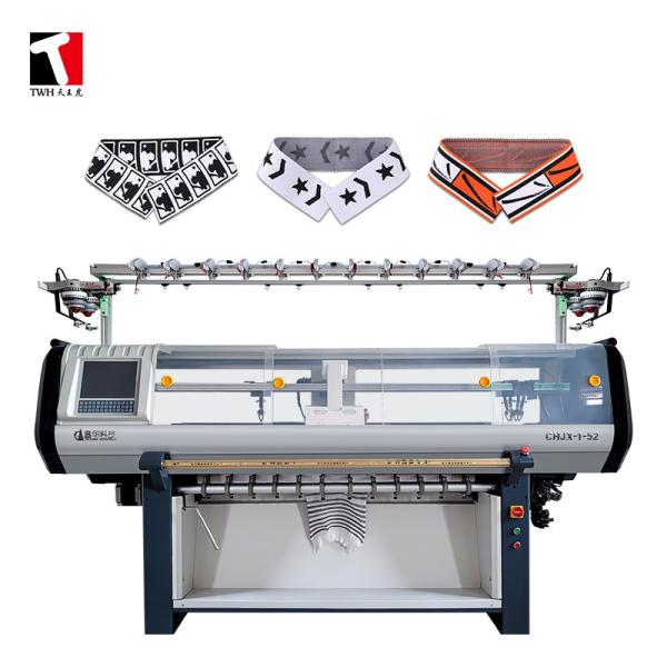 Quality 52'' 14G Collar Flat Knitting Machine With 6 Yarn Feeders High Speed wholesale