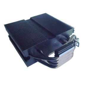 China Black Nickel Plated Aluminum Extrusion Heat Sink With Heat Pipe Cooling CPU on sale