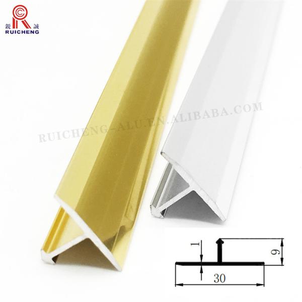 Quality 0.4mm - 2mm Floor Aluminum Transition Strips Gold Floor Edge Protective wholesale