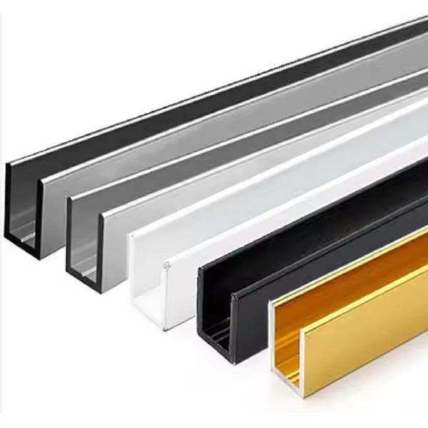 Custom High Quality Aluminum U Profile Aluminum U Channel Profile U Shape Glass
