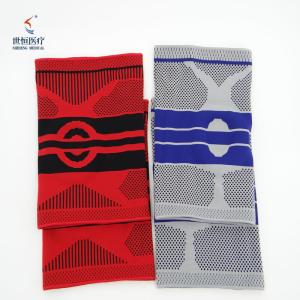 3D nylon spandex elastic knit compression knee brace support