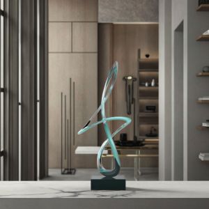 Modern Elegant Metallic Art Sculpture High-End Decorative Statue for Interior Design