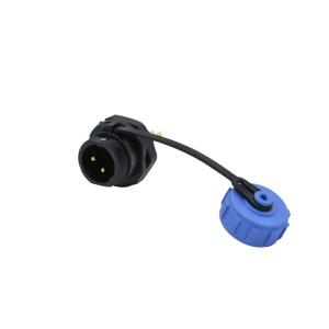 China Electrical SP11 SP13 SP21 Waterproof Plug Socket 2 - 8 Pin Screw Solder With Cap on sale