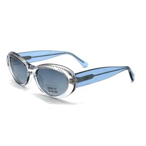 Acetate Sheet Frame Womens Classic Butterfly Sunglasses with Strass-AS119 ,ODM