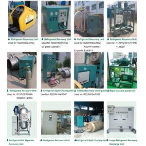 360mm Width R410A Refrigerant Gas Recovery Unit Auto Ac Recovery System