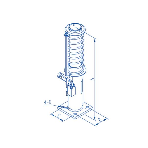1.6m/S Rated Speed Elevator Hydraulic Buffer For Lift Safety Components