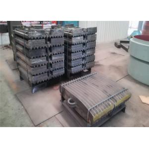 High Precision Jaw Crusher Spare Parts , Mn18cr2 Material Manganese Jaw Plate