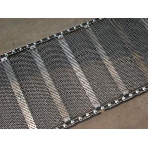 Industrial Stainless Steel Flat Wire Conveyor Belt Exceptionally High Yield