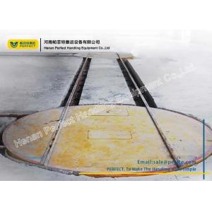 Rail Material Handling Turntable Cable Powered For Mud Slag Car Transportation