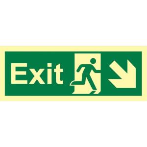 Customizable Photoluminescent Safety Sign No Electricity Customization Upon