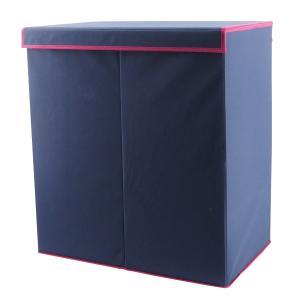 Non Woven Houseware Double Laundry Basket With Lid