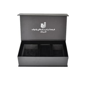 China Zinc Alloy Rigid Magnetic Gift Box Crepack Custom Flock Paper Packaging on sale