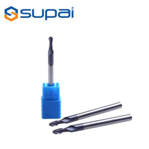 China High Precision Tapered End Mills , Solid Carbide Ball Nose End Mills on sale