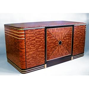 Sliced Natural Bubinga Pommele Wood Veneer Sheet