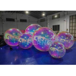 Custom Floating Reflective Inflatable Mirror Ball Colorful Mirror Balloon