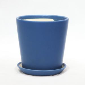 Single Ceramic Drainage Pots Lightweight For Indoor