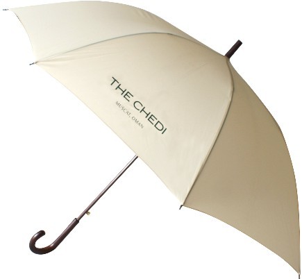 Quality Black plastic tip Custom Hotel Umbrellas 4mm 5mm Fiberbone Ribs wholesale