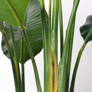 Artificial Bird of Paradise Plant 6.8FT - Luxury Faux Palm Tree in White Planter