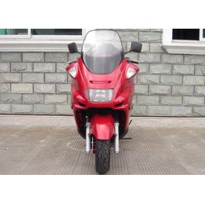 Red Motor Powered Scooter With Hand Brake , Motor Scooter 150cc With Strong