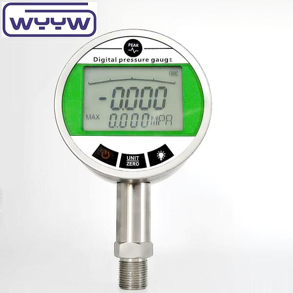 Quality 100mm lcd display digital vacuum and pressure gauge wholesale