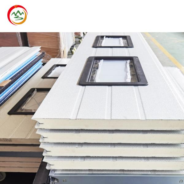 Quality Factory Direct PU Foam Sandwich Panel Windows Modern Design Automatic Open Style Windproof Feature for Sectional Garage Door wholesale