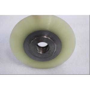 Single Polyurethane Wheels Abrasion Resistant PU Rollers Wheelsnon-woven Flap