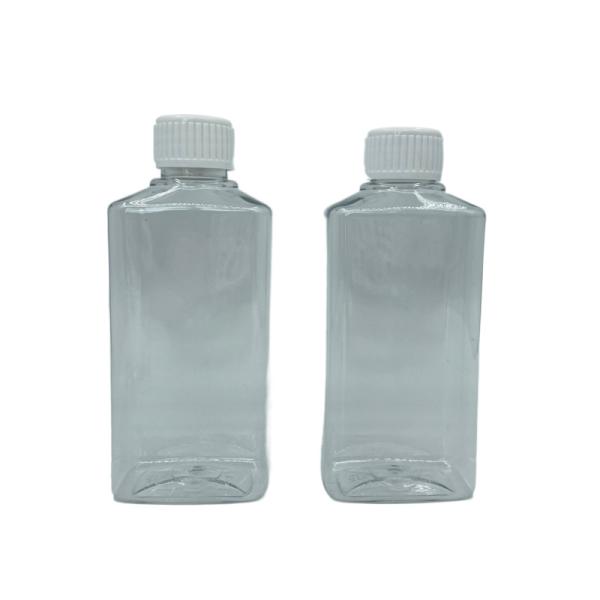 Quality Refillable Square PET Pump Bottle Mouthwash 250ml Clear With White Cap wholesale