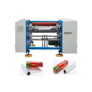 Household Semi Automatic Two Shafts Aluminum Foil Rewinding Machine with 380v