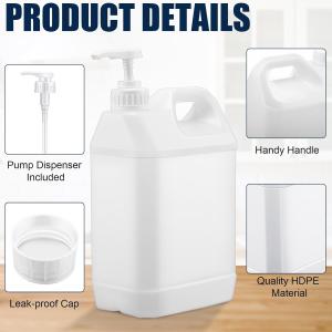 Plastic Gallon Jug with Child Resistant Lid, 0.7Gallon Heavy Duty Storage