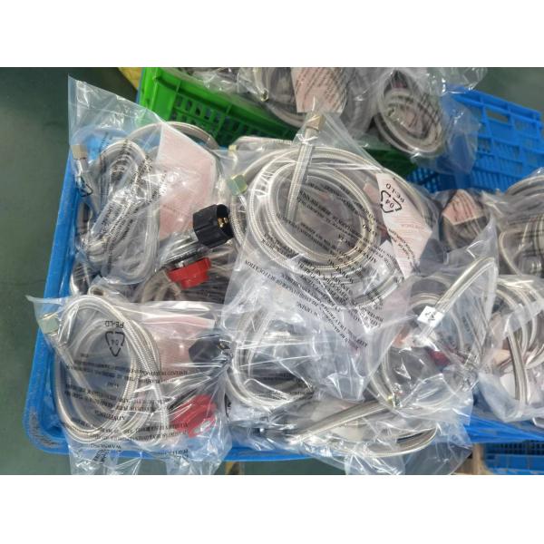 High Pressure LPG Regulator and Stainless Steel Hose for Stove Connection 5 FT Length