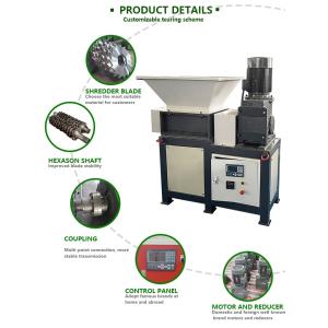 FANTE Compact Dual Shaft Wood Shredder for MDF Boards Veneer Panel Waste Wooden