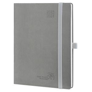 2024 POPRUN Medium Academic Planner Custom Grey Weekly Schedule Large Writting