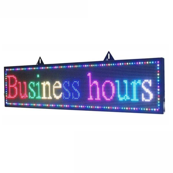 Quality 32*128cm Advertising LED Screen Sign Board PSE Programmable LED Signs Indoor wholesale