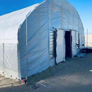 Single Span Tunnel vegetable Light Deprivation Greenhouse Length 30-45ft