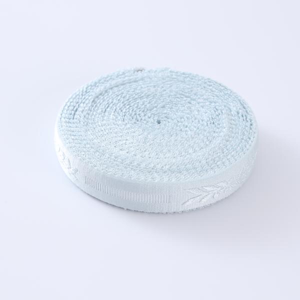 High Quality Custom jacquard Logo non slip elastic plush band webbing tape strap for sewing underwear bra