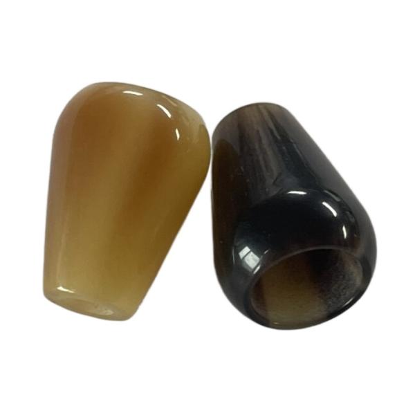 Fancy Plastic Cord Ends Buttons With Horn Effect Customized Size And Colour Use