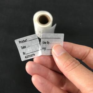 Paper Material Type Food Safety Labels with Perforation Accept for Market