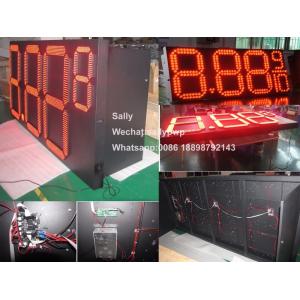Station Price Gas LED Signs For Petrol Station Waterproof IP65 Display Dimming