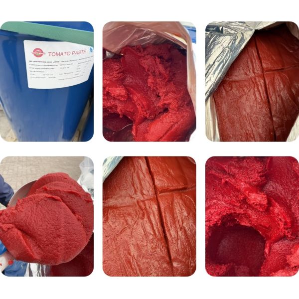 High-Quality Drum Tomato Paste With Brix 36-38% Made Using The Cold Break Method