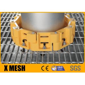 China Pitch 100mm Welded Steel Grating Serrated Galvanized 1000mm on sale