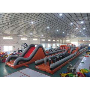 Anti - Ruptured Inflatable Obstacle Challenges , Blow Up Off - Road Car Obstacle Course