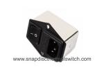 Lightweight AC Power Line Noise Filter Snap In Versions With On / Off Switch