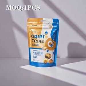 China Custom OEM ODM Stand up Pouch Mylar Bags for 100g Fruit Powder with Clear Window on sale