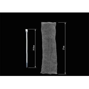 Silver Stainless Steel Knitted Mesh 5ft 10ft Massive Structure Laundry Mesh