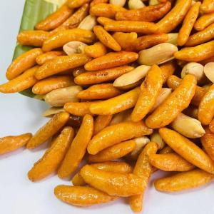 Persimmon Seed Shaped Japanese Rice Crackers Roast Healthy Nut Snack