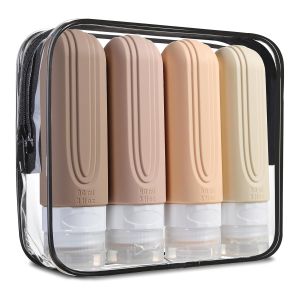 Compact Portable Silicone Travel Bottle with Food Grade Silicone and Leak Proof